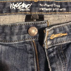 Cropped jeans capris